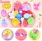 30Pcs Prefilled Easter Eggs with Animal Mochi Squishy Stress Relief , Colorful Easter Fidget Toys Great for Adult Easter Basket Stuffers Egg Fillers Party Favors (Multicolor-30)